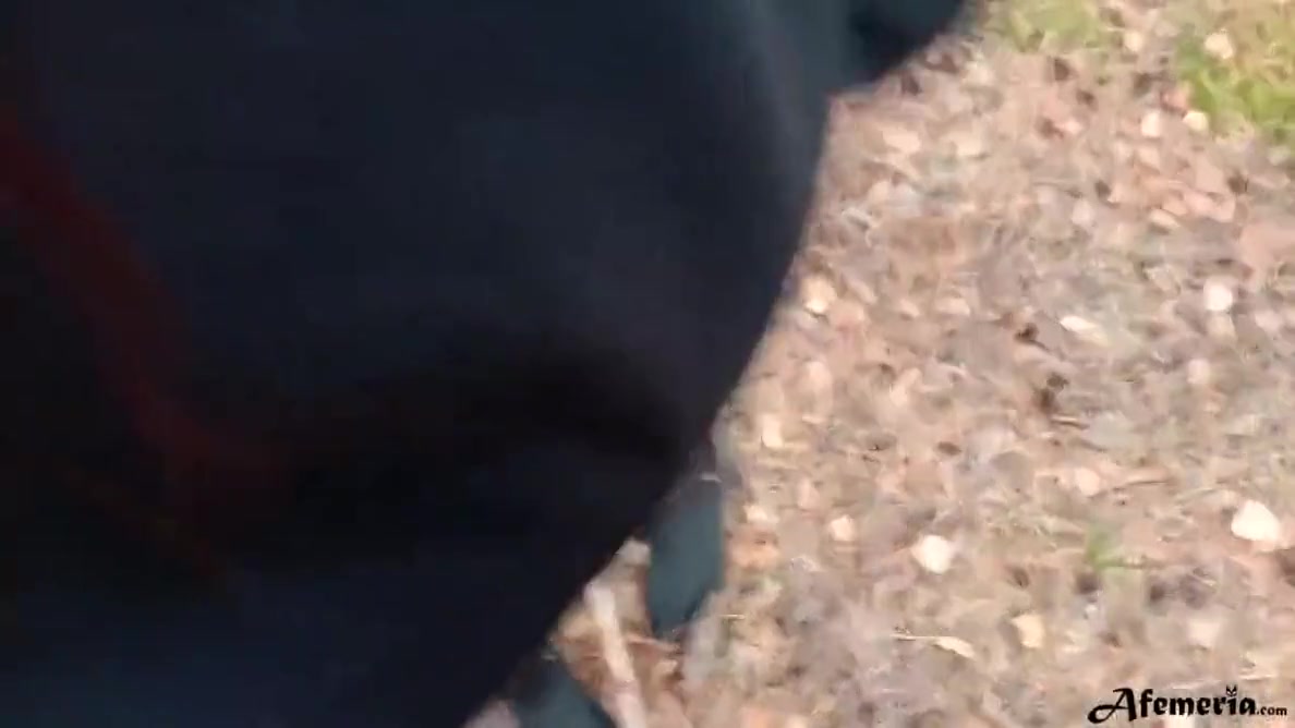 Horny Babe Caught In The Forest And Doggystyle Fucked