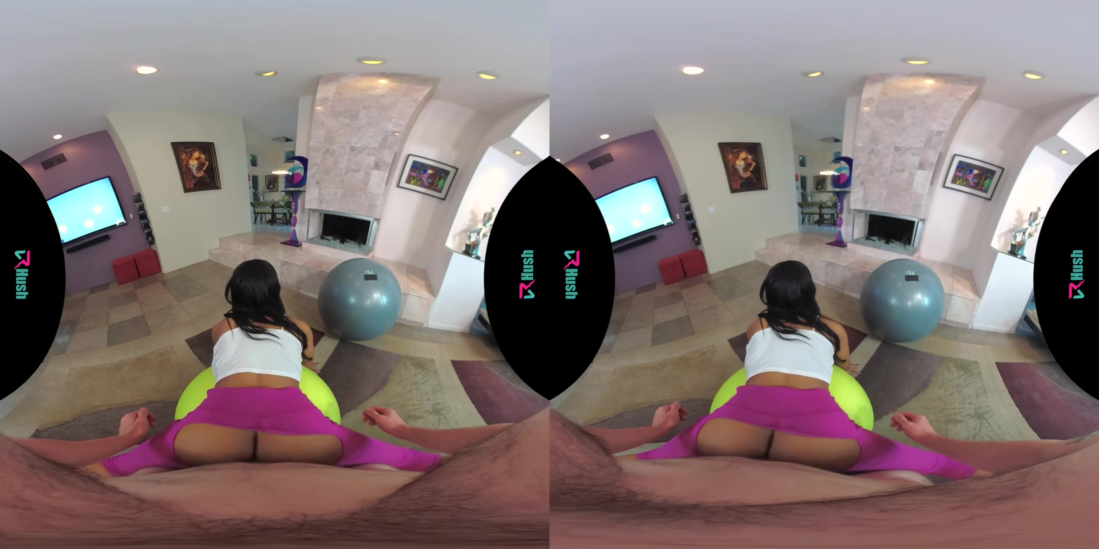 VRHUSH Jenna Foxx gets bent over and fucked in yoga pants
