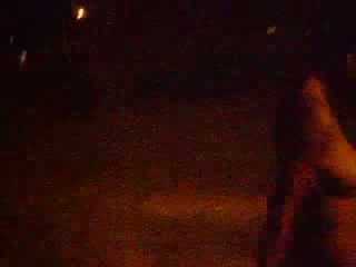 Nude walk around the hood