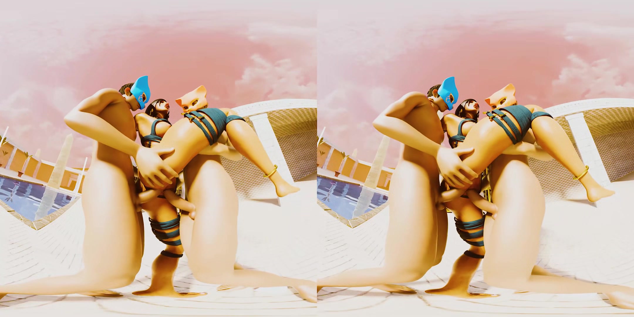 Eygptian Double Penetration - Vranimeted