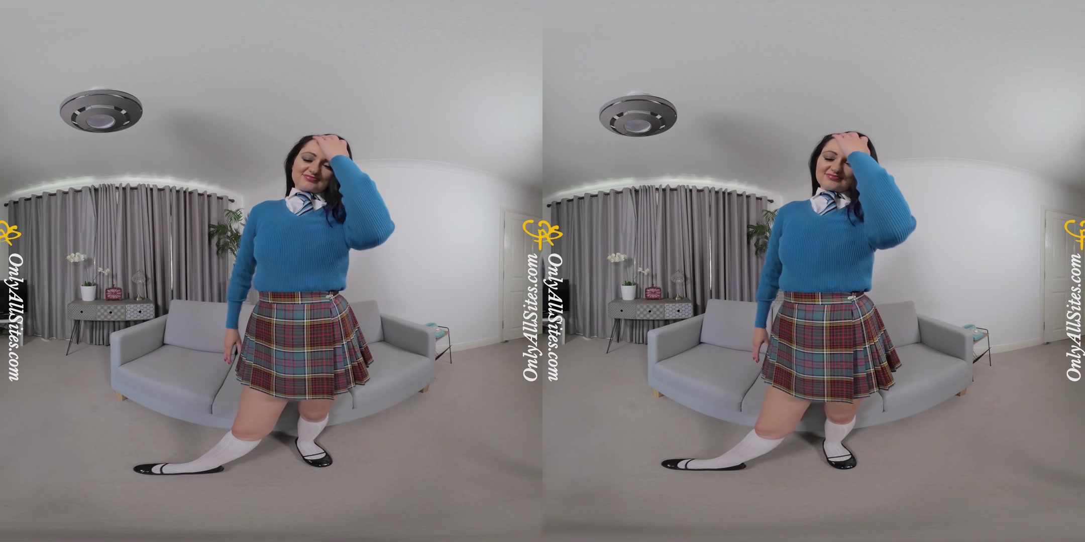 Bonnie Takes Her Slutty Uniform Off - OnlyTease