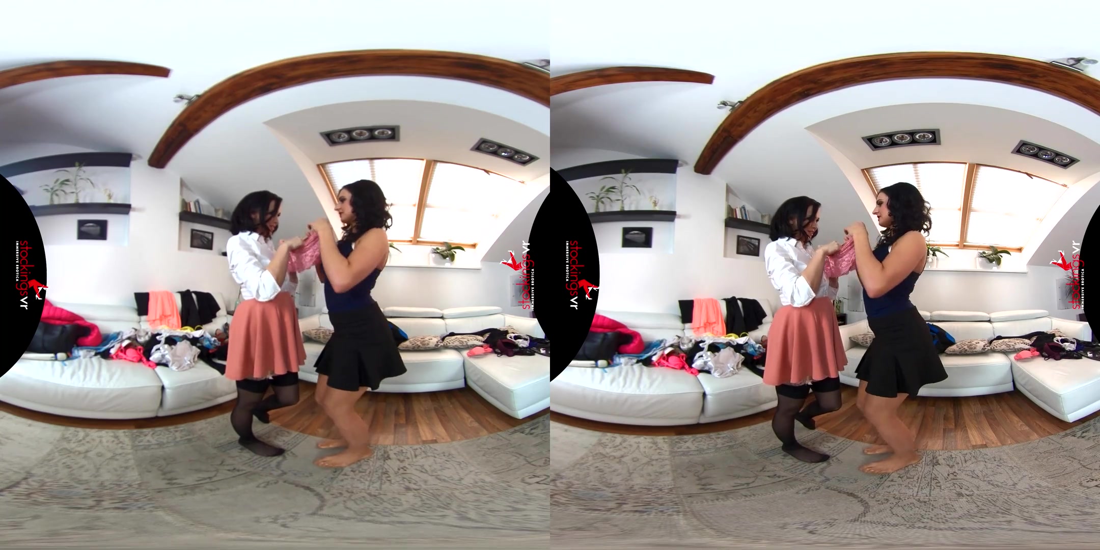 Asdis Loren & Ally Breelsen in Do Not Disturb, Girls at Play - StockingsVR