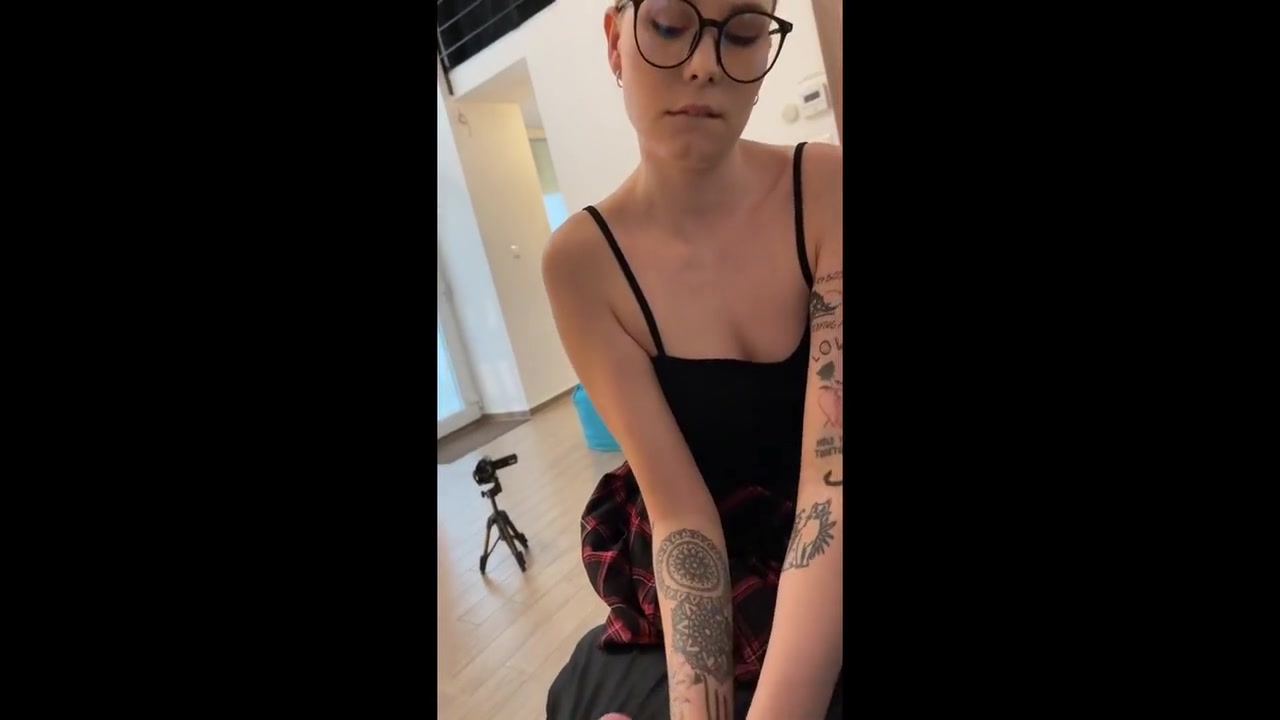 Hot Blonde From Finland In Stockings And With A Miniskirt No Panties Tries To Seduce Her Teacher By Playing With Her Cock With Mimi Cica