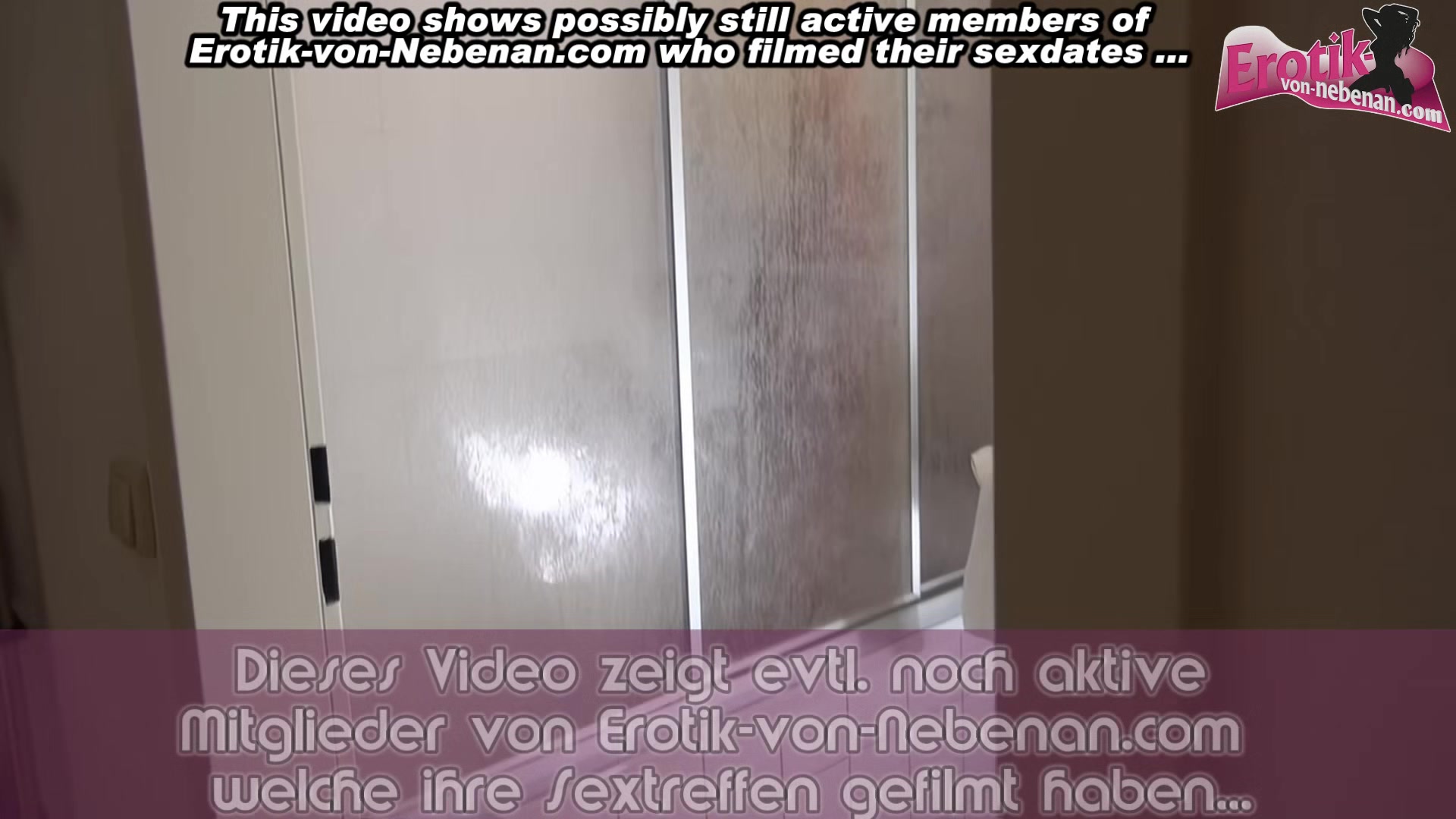 German amateur ass fuck in the shower POV