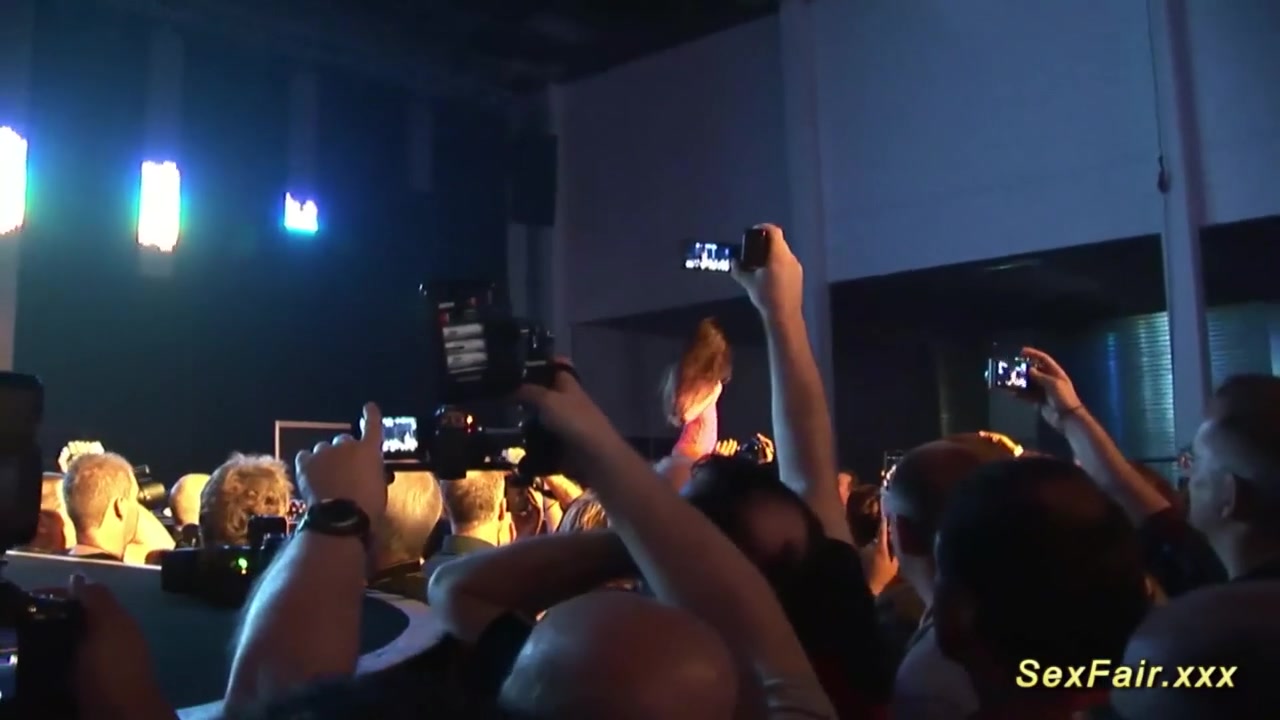 Sexy Strip Show on Public Stage