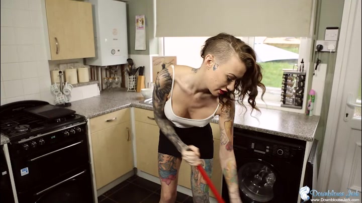 Becky Holt in Make A Mess - DownblouseJerk