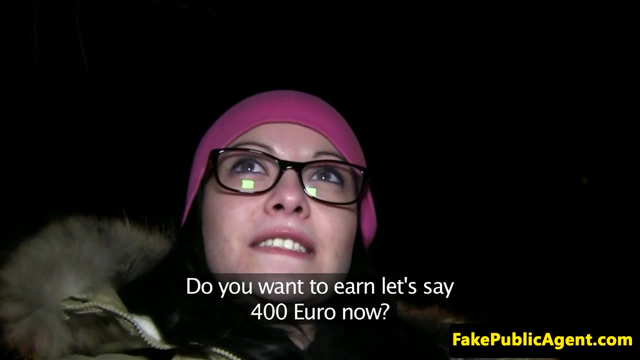 Cumswallowing hungarian fucked in public