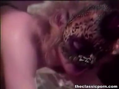Girl in mask giving fuck pleasure