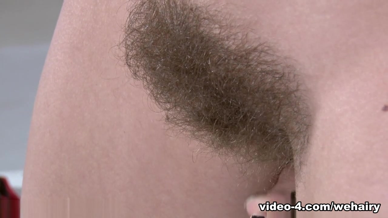 Dominique strips naked to show us her hairy body
