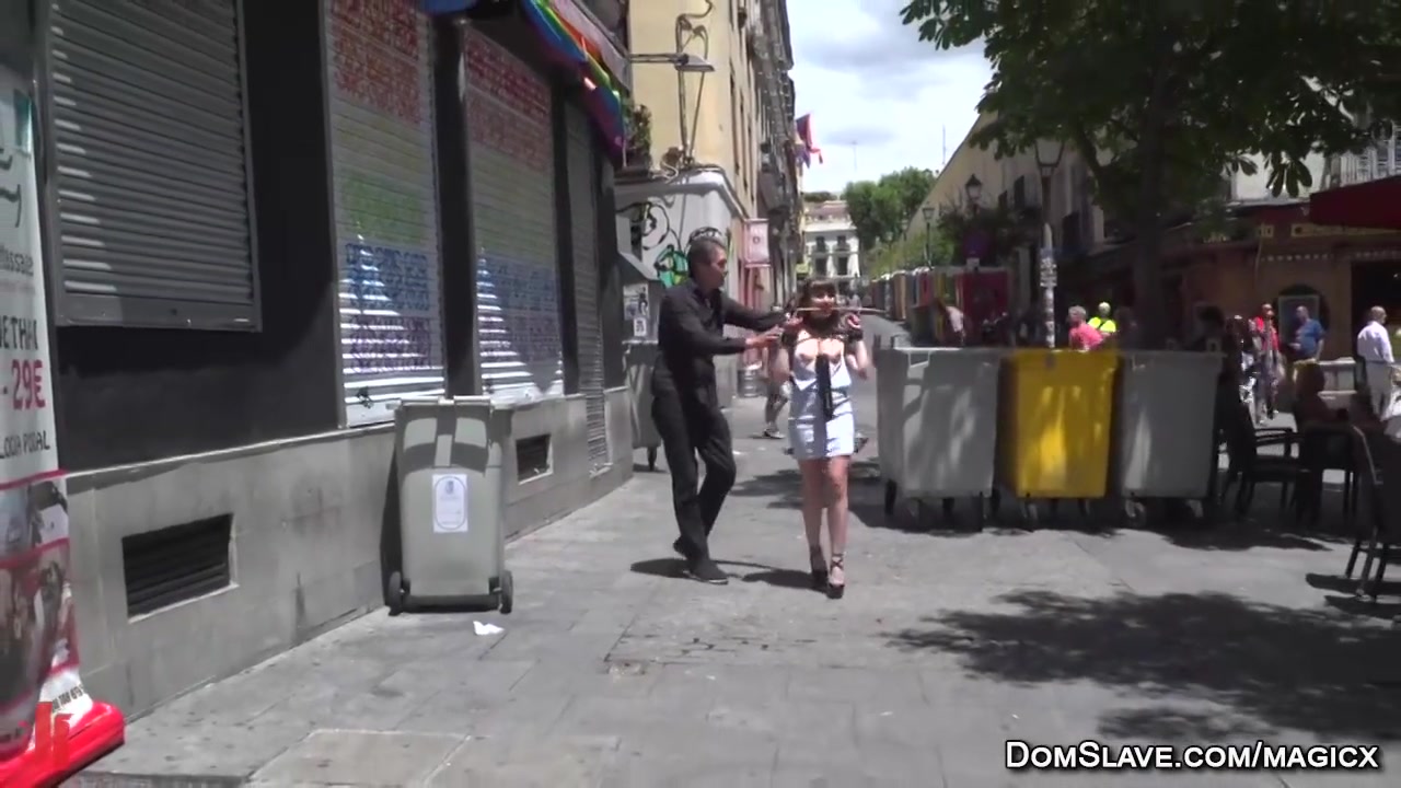 Bound Busty Babe Paraded In Public Then Fucked I - Luna Rival And Steve Holmes