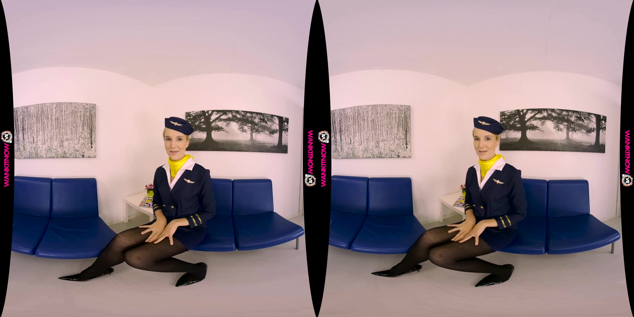 No Knickers Flight - SexLikeReal