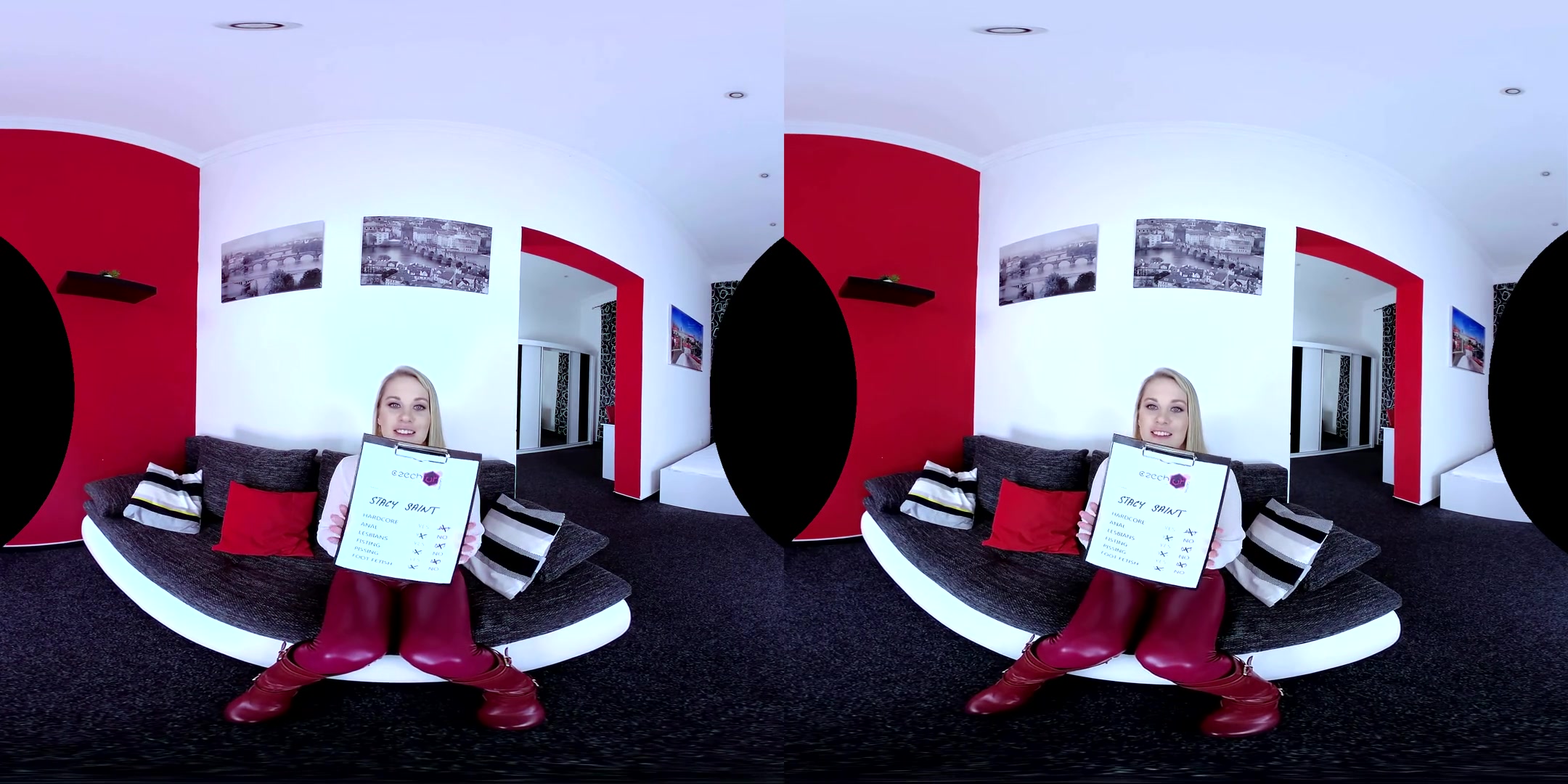 Stacy Saint in Blonde On Casting - CzechVRCasting