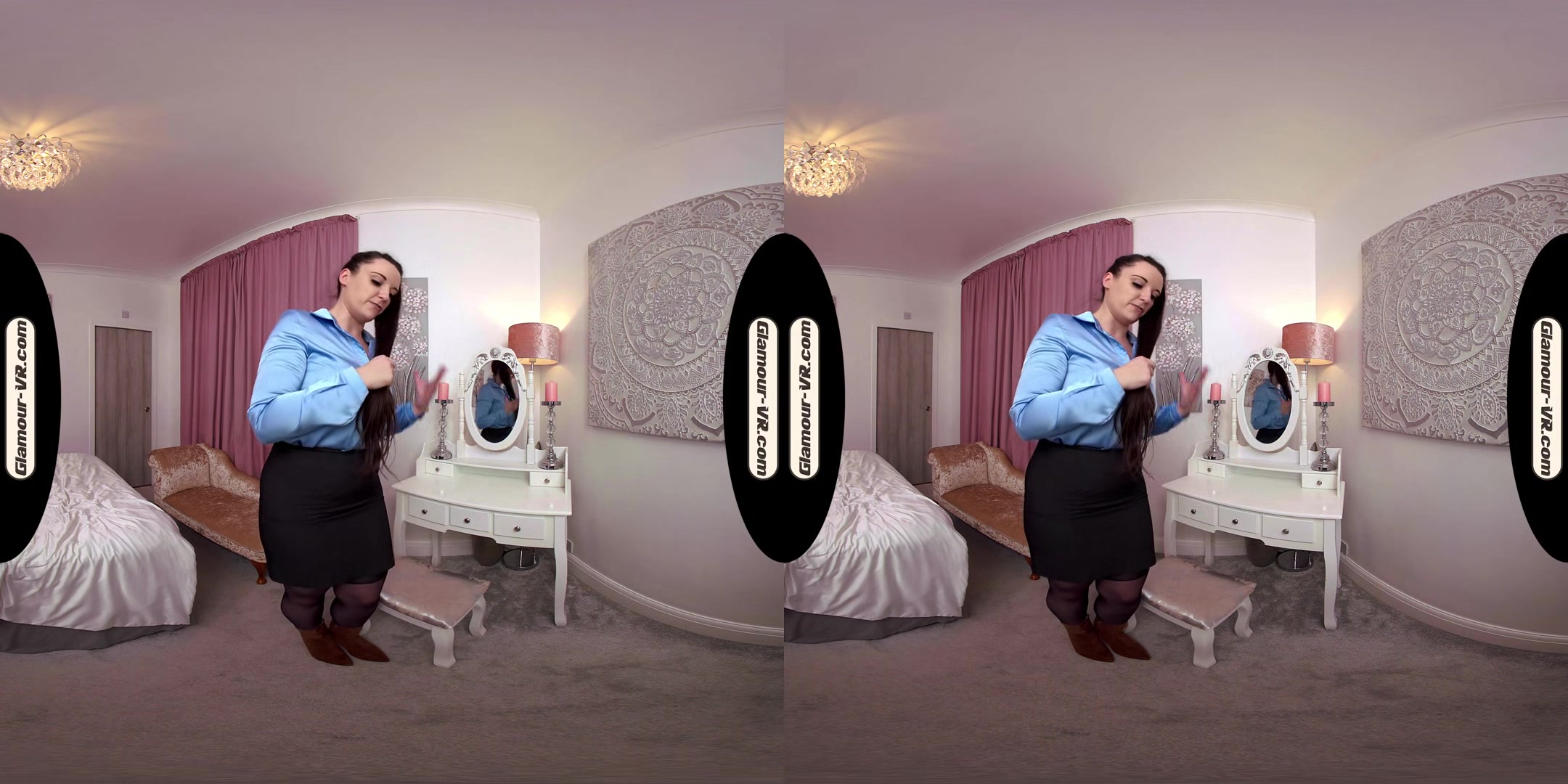 Ivy Rain Playful Secretary With Stockings Joi & Surprise Treat - 8k Vr