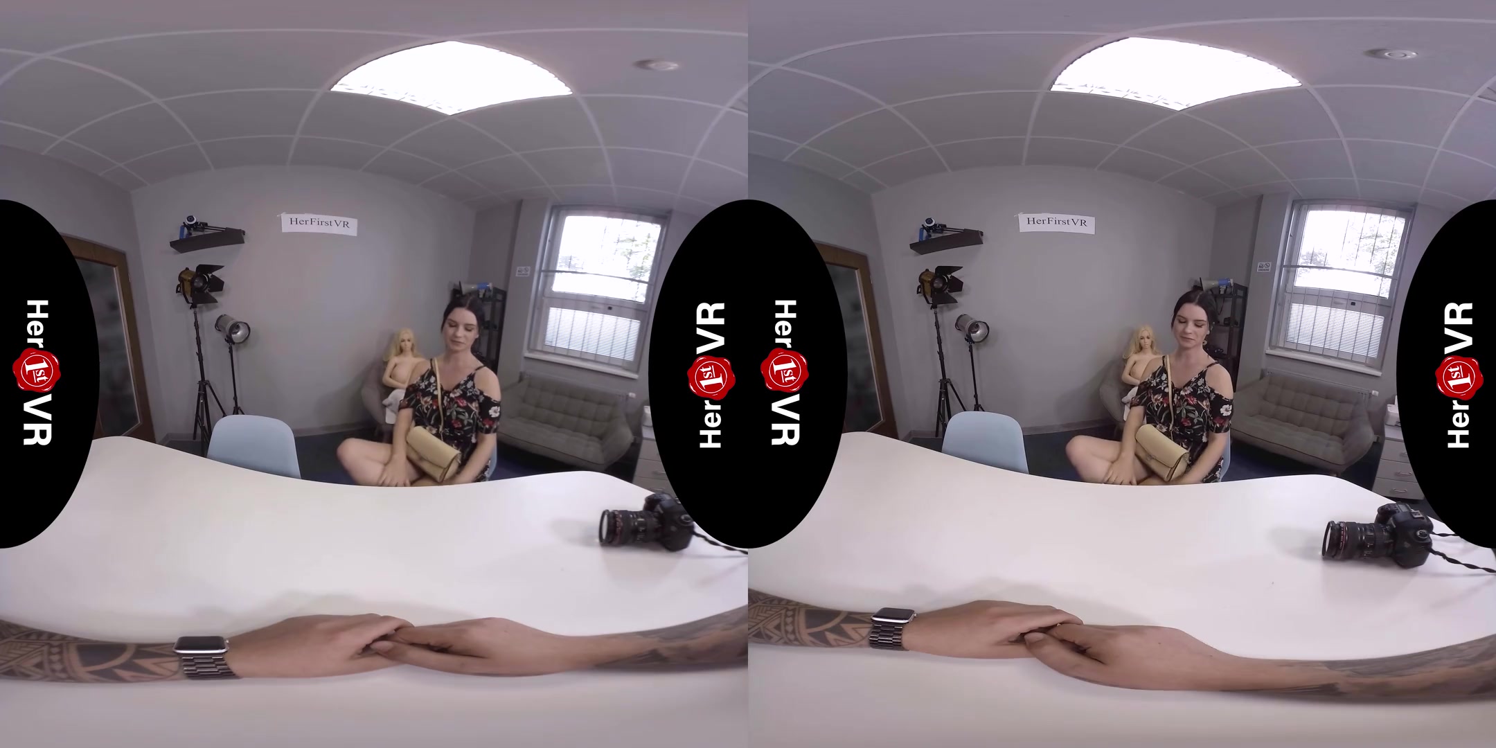 Katarina Rina - VR Casting - Thick Amateur Shaved First Time