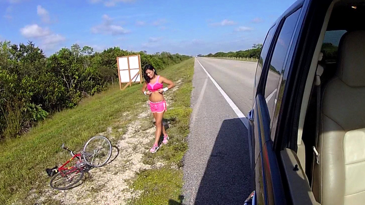 Nadia Capri - Road Head From a Stranded Latin Babe