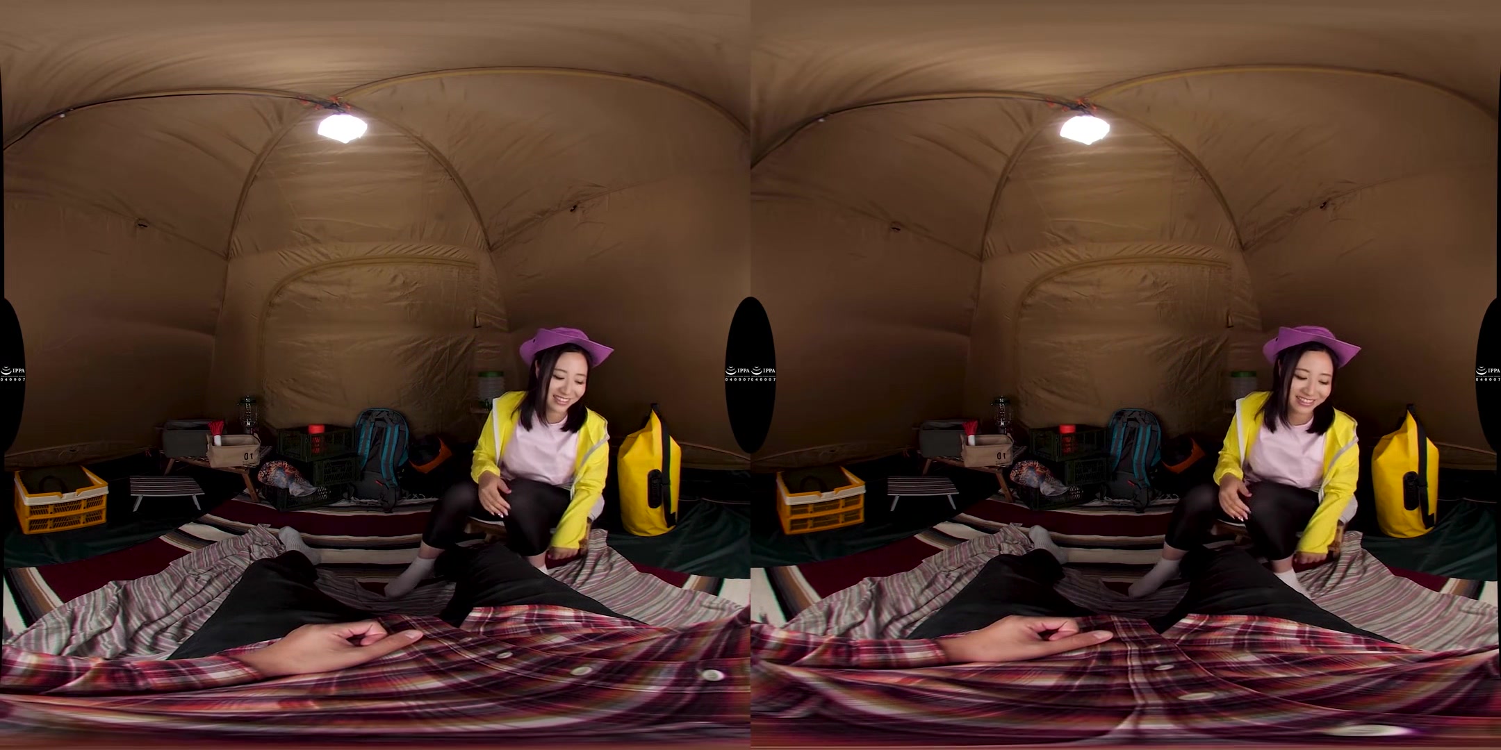 Camping Girl: Flirting in the Tent and Creampie Sex - Japanese Virtual Girlfriend Hardcore Camping Sex