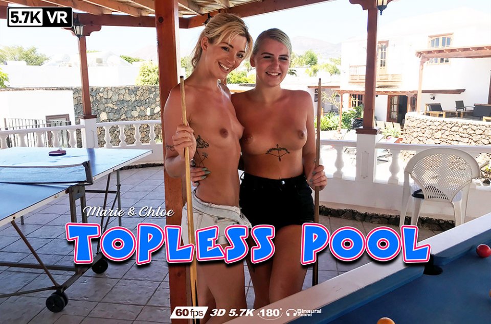 Topless Pool featuring Chloe, Marie - ZexyVR