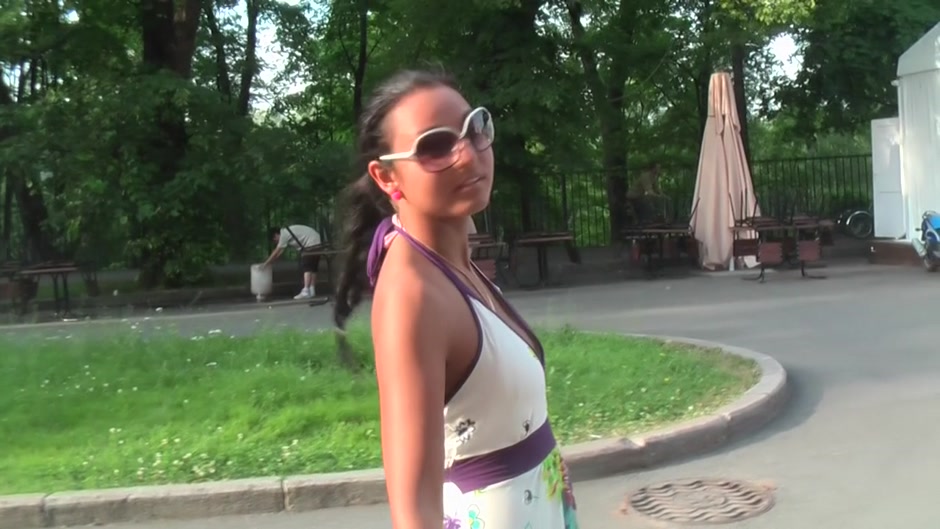 Jocelyn in outdoor amateur sex vid with oral and hard sex