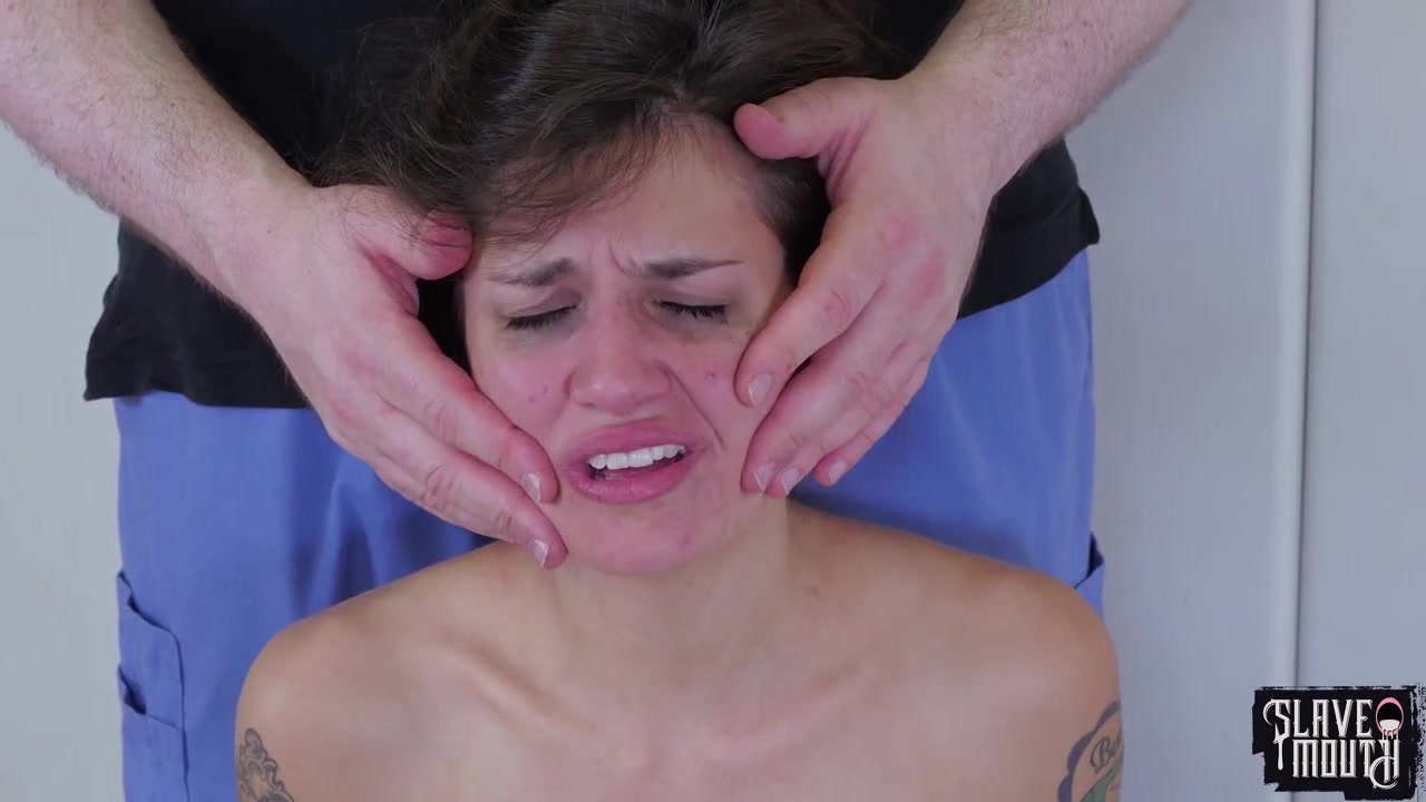 Cum eating slave teen 18+ gaggs on cock