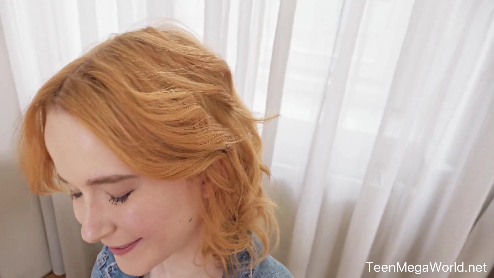 Naked cutie tests her skills