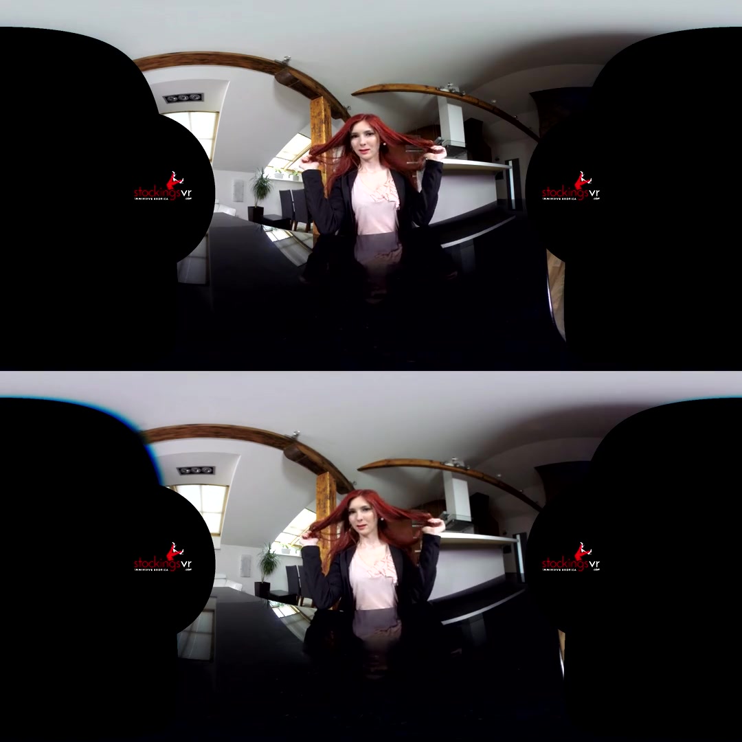 Kattie Gold in Under My Desk Katy Gold - StockingsVR