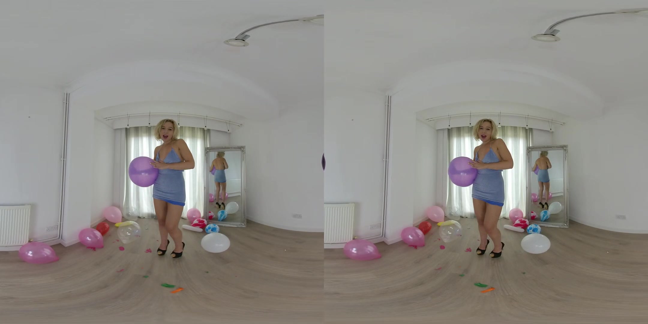 Balloon Popping with B2P - Hot Amateur Blonde Epiphany Jones