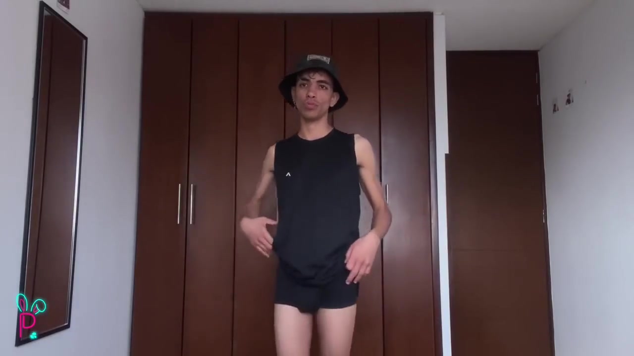 Hot Young Man Dances In His Room And Moves His Tight Ass