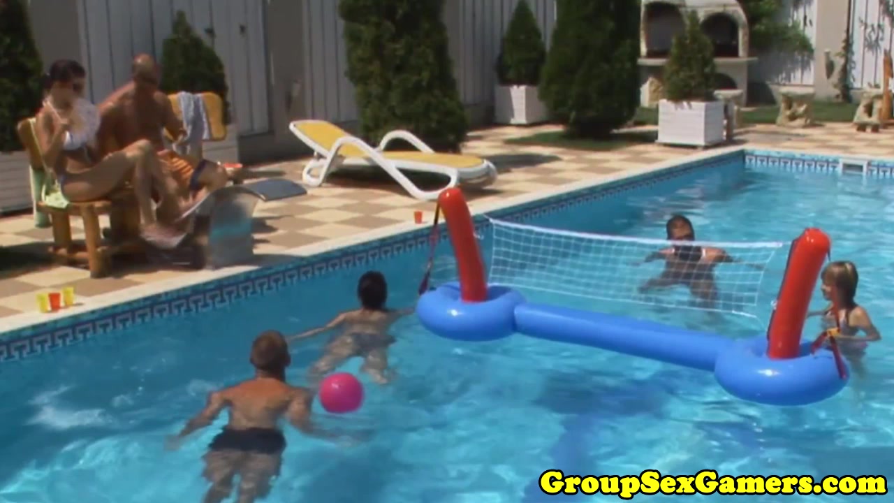 Hungarian babe playing party game before sucking