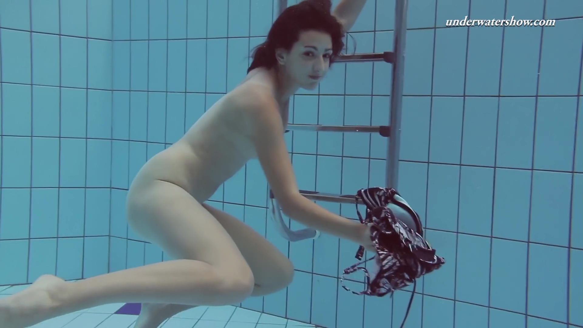 Sensational Sima Lastova In Poolside Swim Session