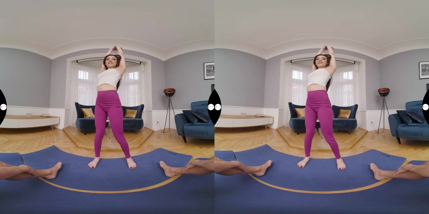 Sexy Latina gets Horny During Yoga Training - YogaVR