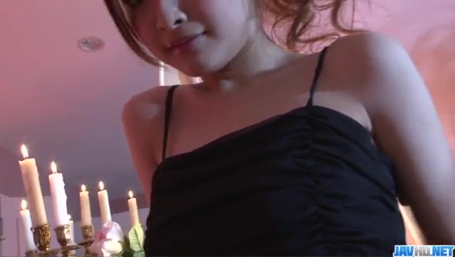 Two massive cocks to please dirty Asian Suzuka Ishikawa desires