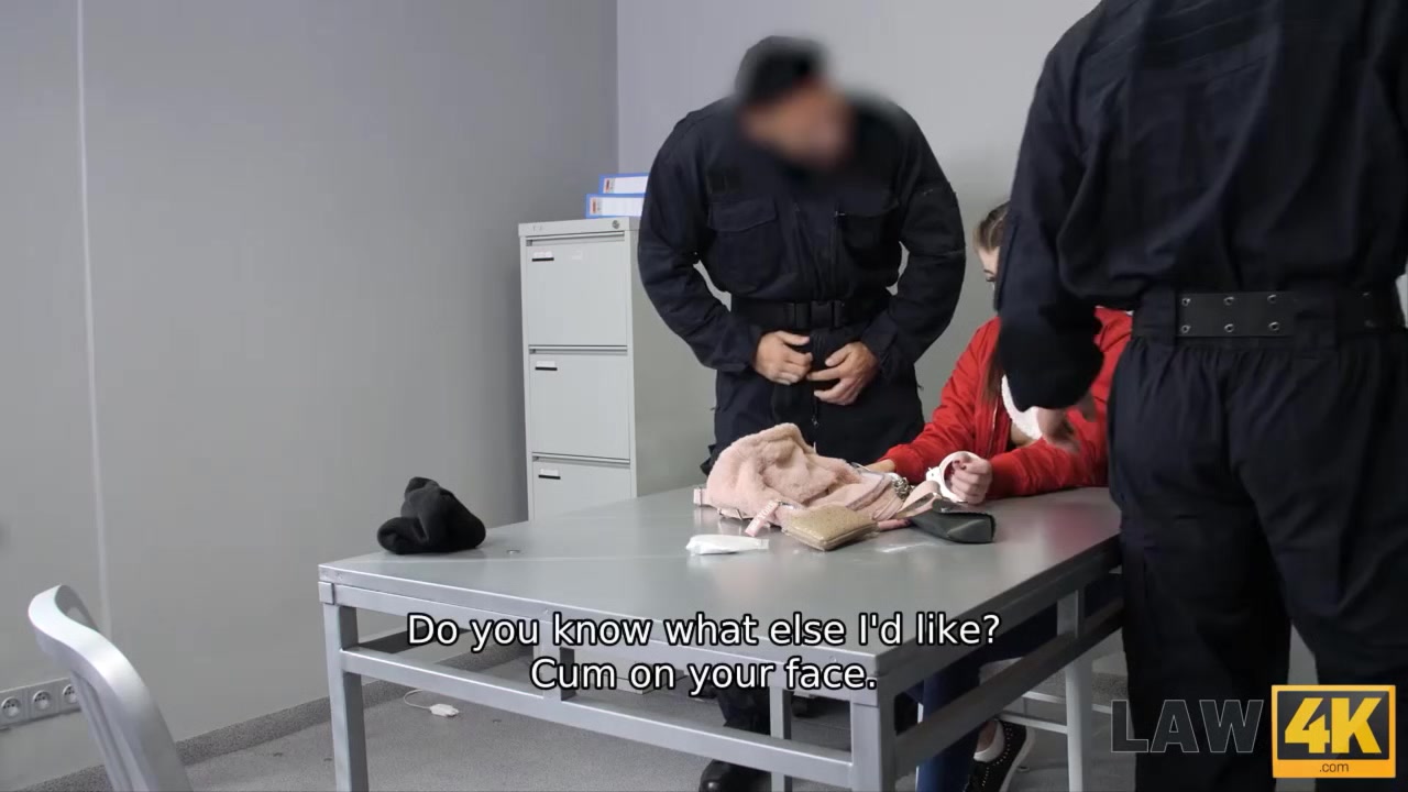 LAW4k. teen 18+ doesnt know where security officer have taken her but she gets fucked