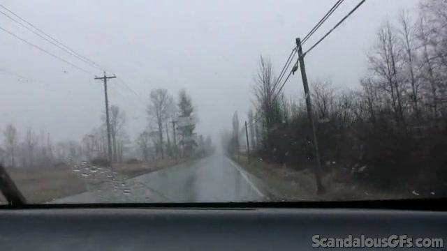 Sexy GF Shows Off Her Pussy In The Car