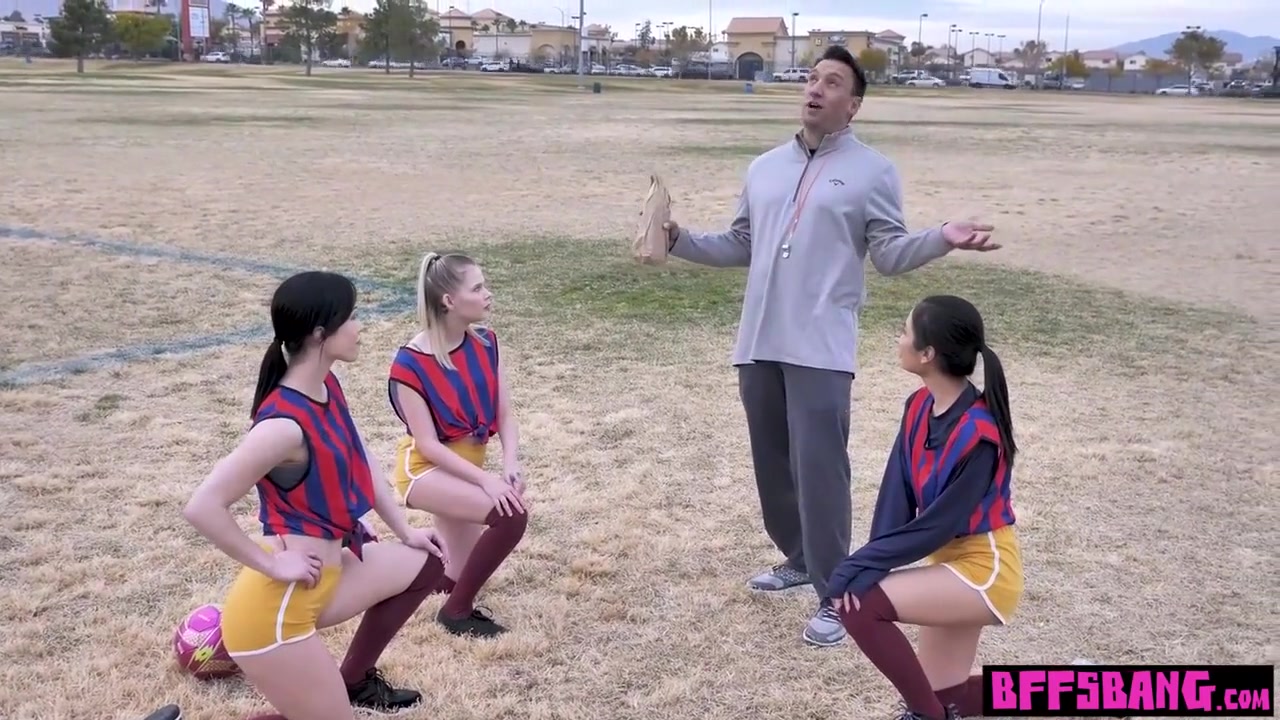 Asian Teenage 18+ And Shagging The Coach With Coco Lovelock, Diana Grace And Avery Black