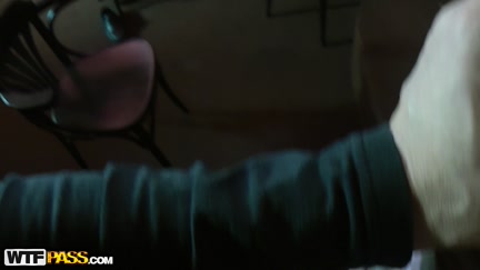 Hot gal drilled in the empty bar