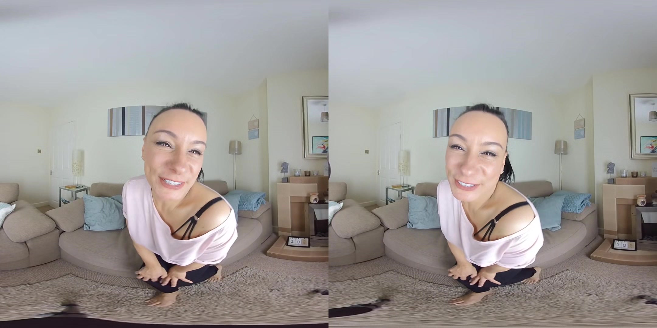 Eva May, An Initimate Moment; Busty Brunette Solo