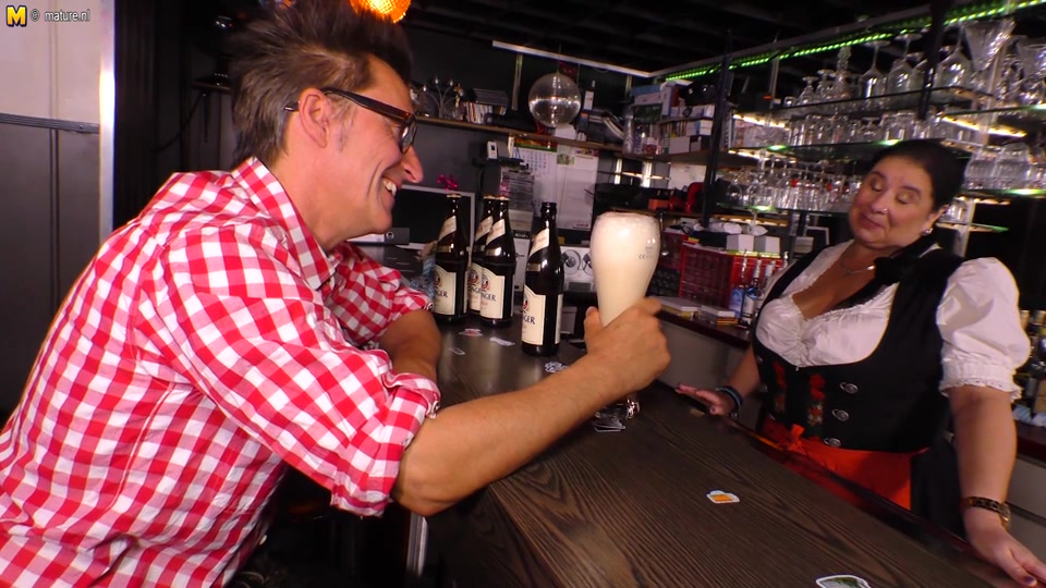 Big Breasted German Waitress Having Fun With The Beerfesten - MatureNL