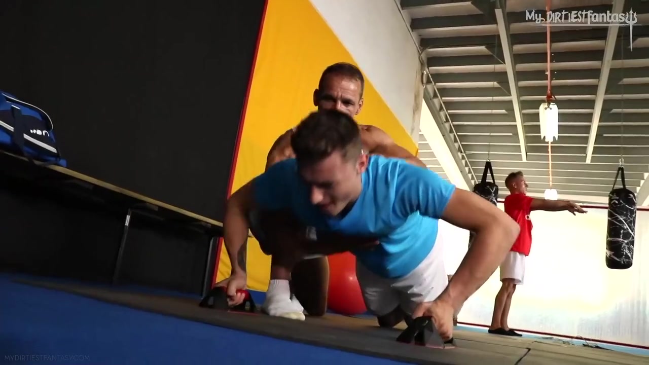 Liam Stone, Rodney Steele And David Sky In The Boys Humiliating Gym Session