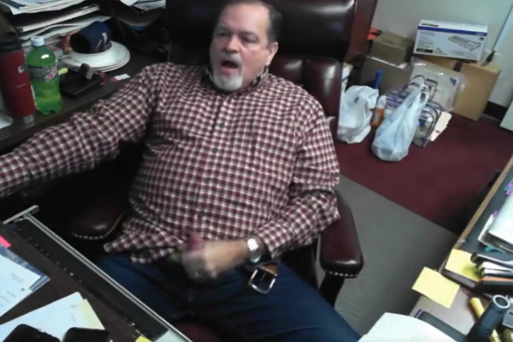 Step daddy Cums On Cam