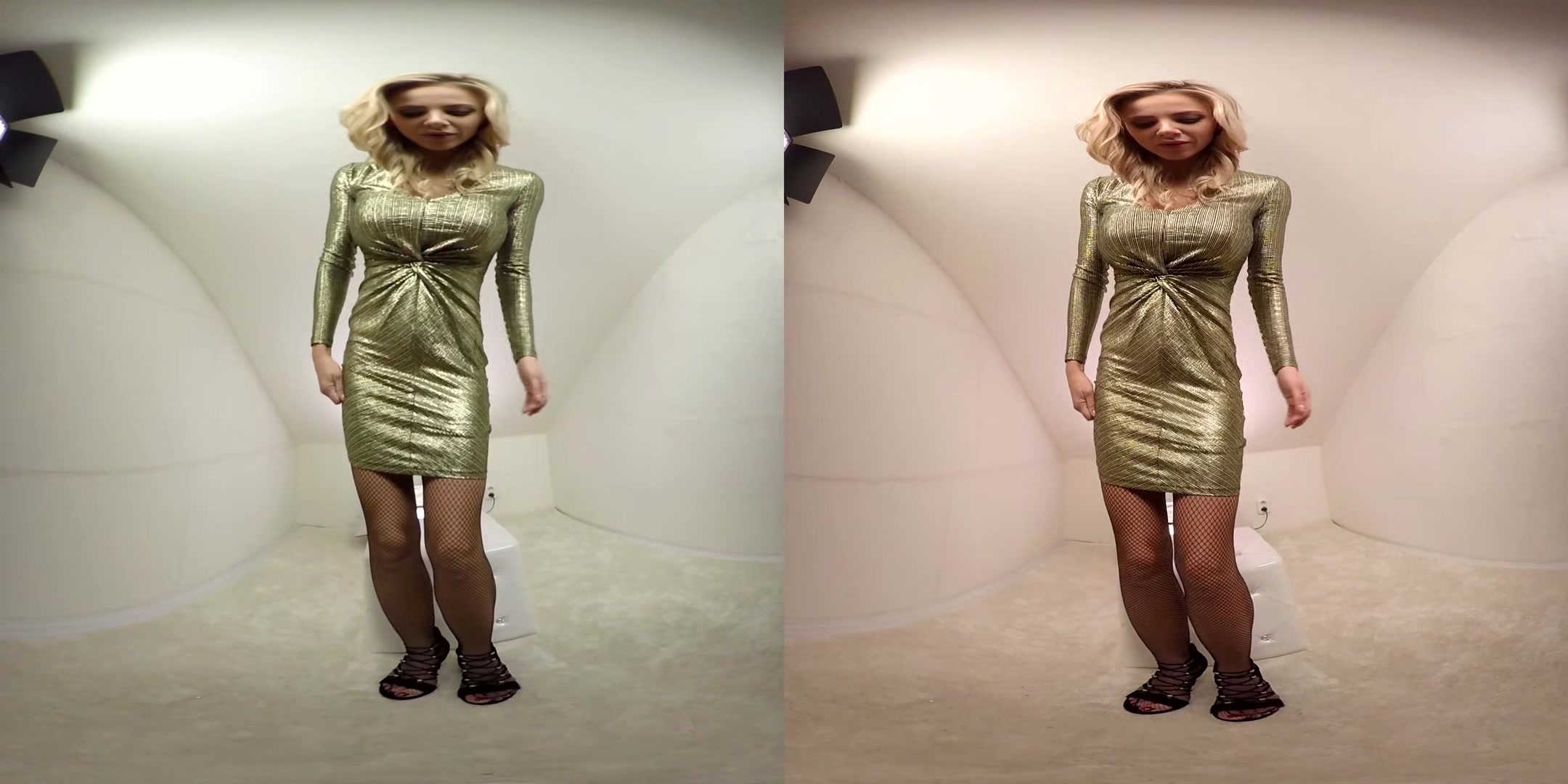 Knockout Blonde Nathaly Cherie Toying - Busty Stockings Vibrator