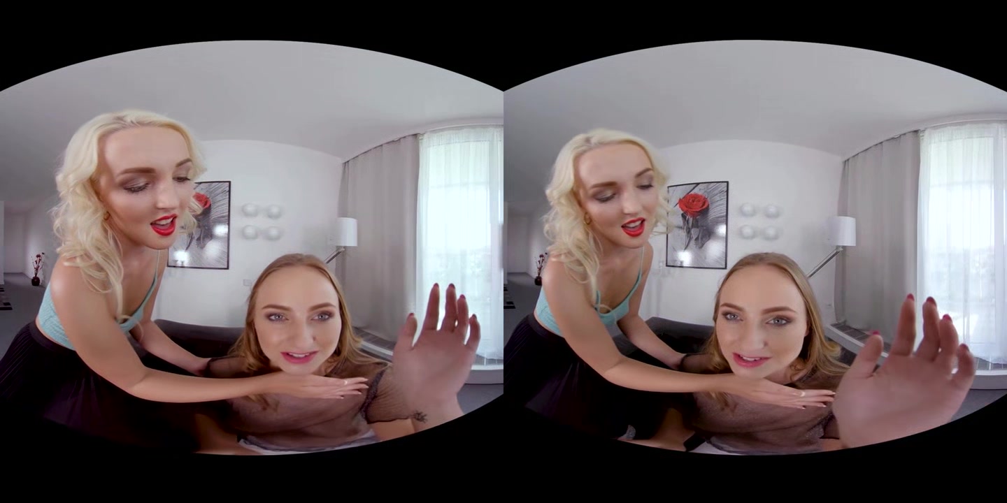 VRHUSH Lovita Fate and Lady Bug take turns on a big dick