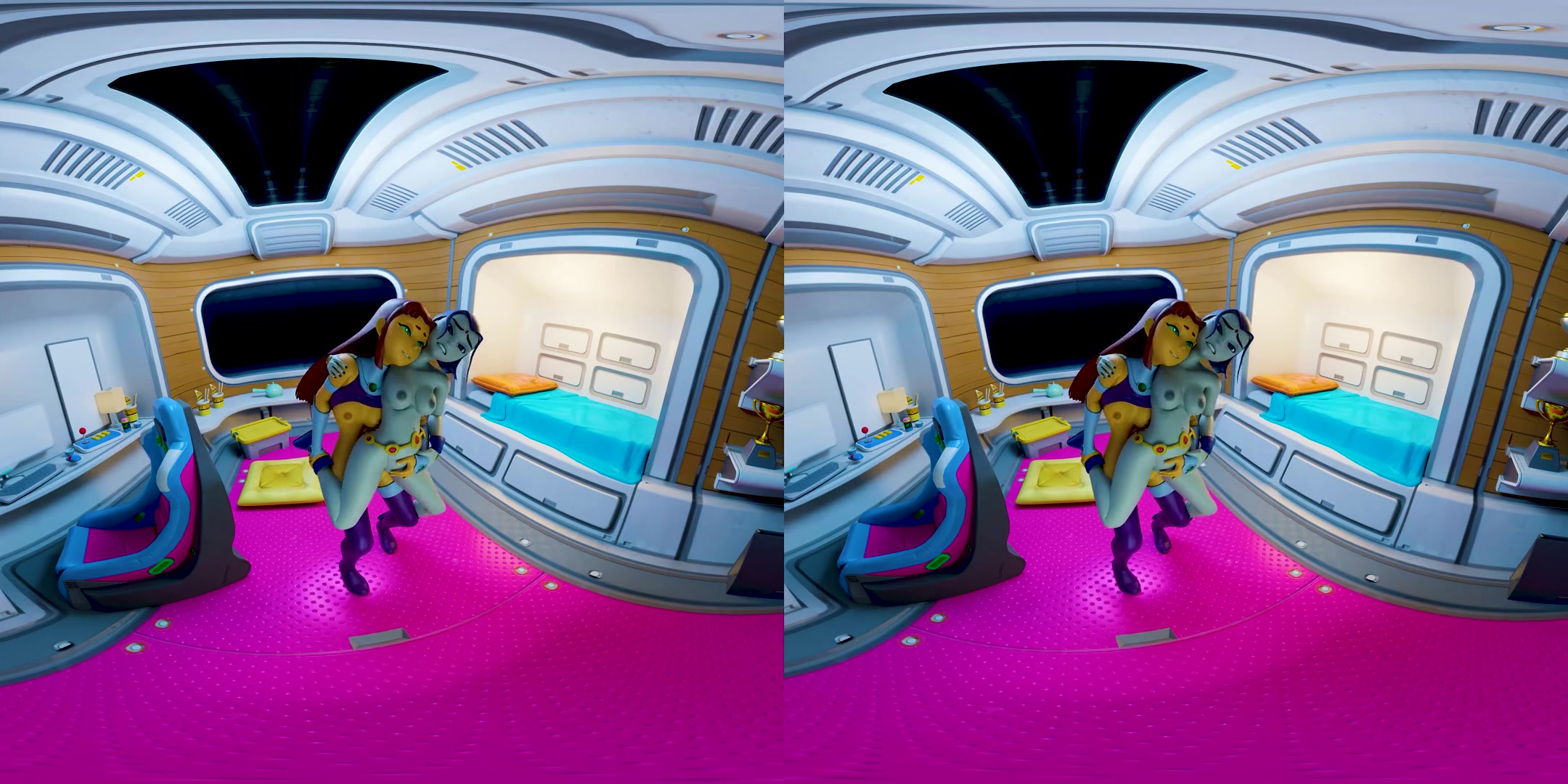 Starfuta and Raven - CGI Futanari Fantasy 3D Porn