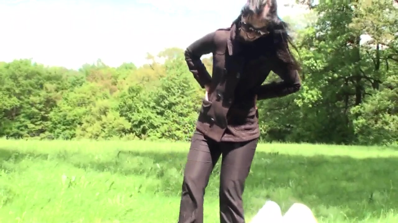 Outdoor trampling punishment with muddy shoes by Femdom Austria
