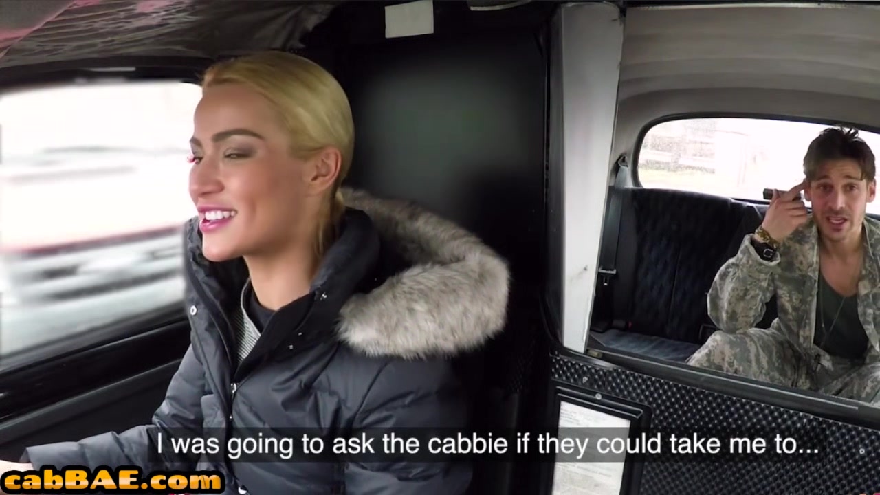 Stockinged blonde cabbie rides passenger before missionary