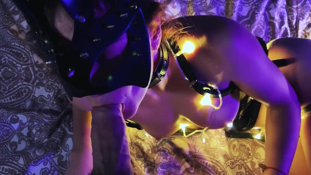 Holiday Lights Glow Tease: High Heels, Straps & Hot Belly Finish