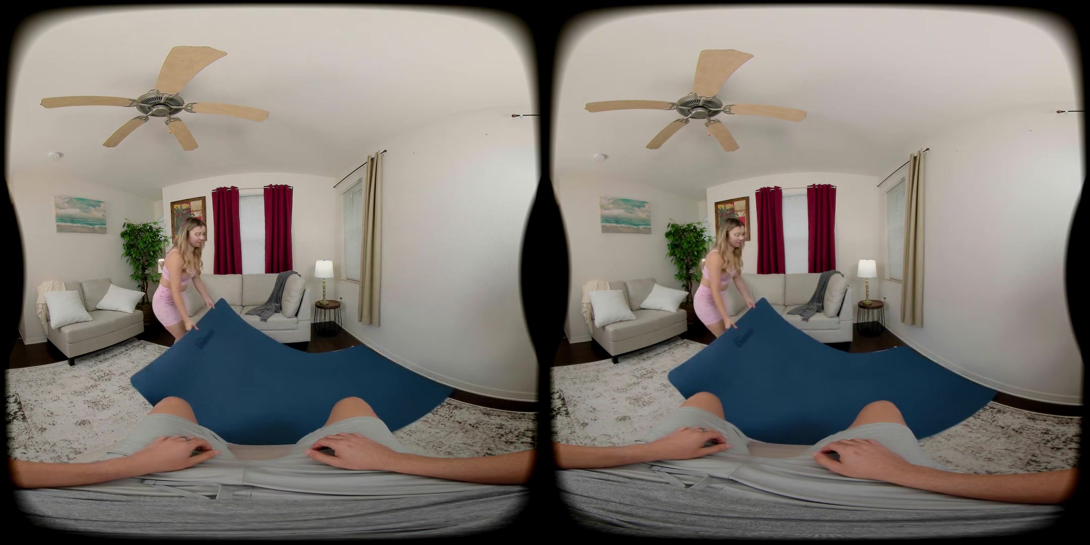 Blonde Stepsister Does Nude Yoga