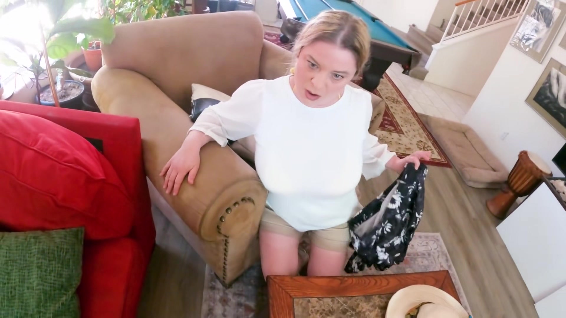 Stepmom Wants To Go Swimming But Has Sex With Her Stepson Instead