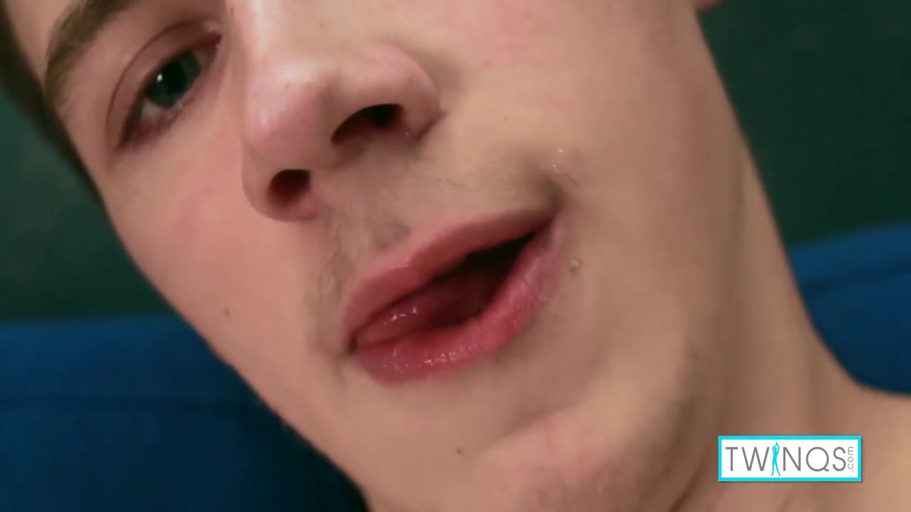 Slender Brunette Twink Jerks Off His Cock