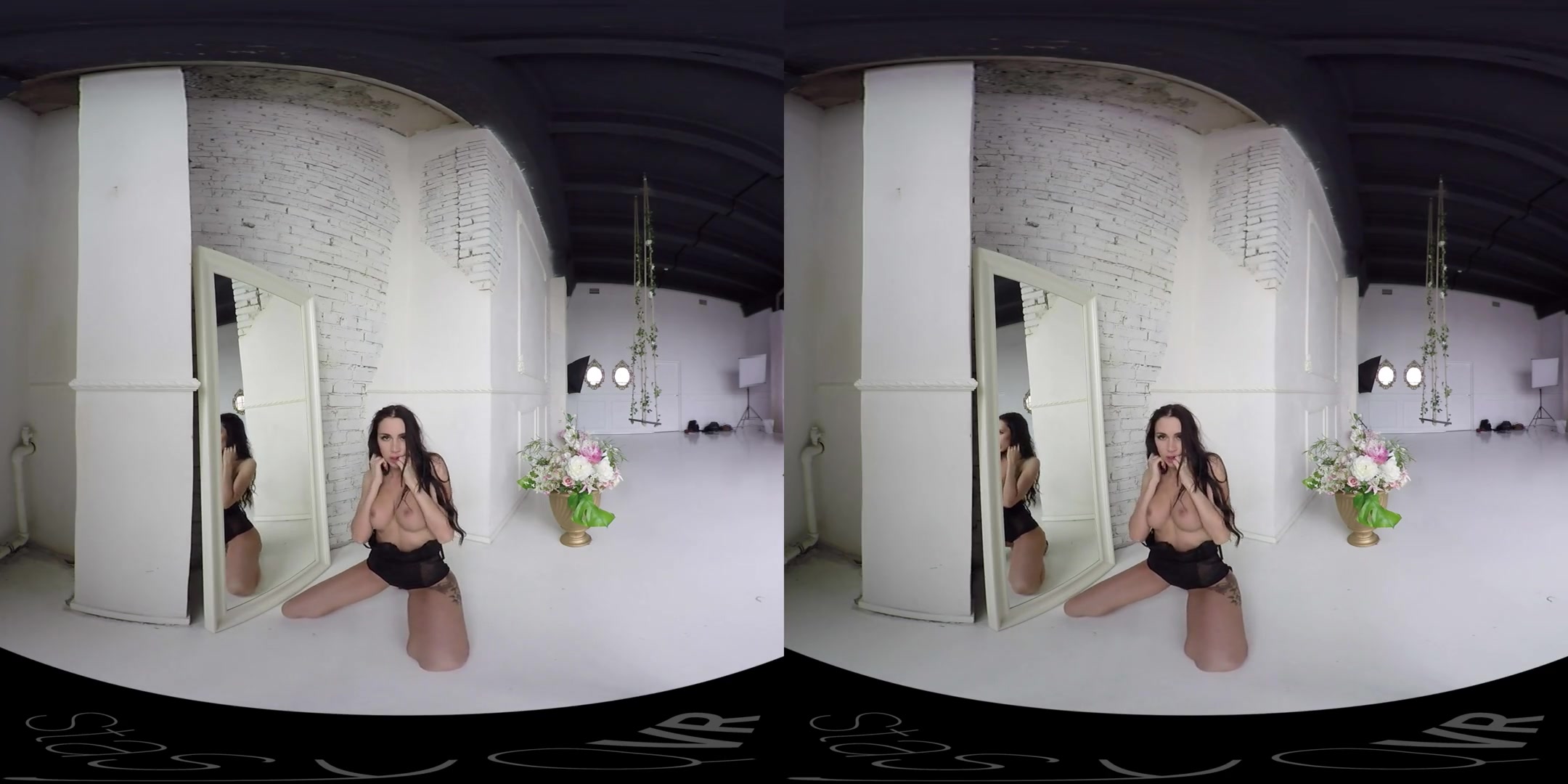 Tattooed Brunette Gets Naked - StasyQVR