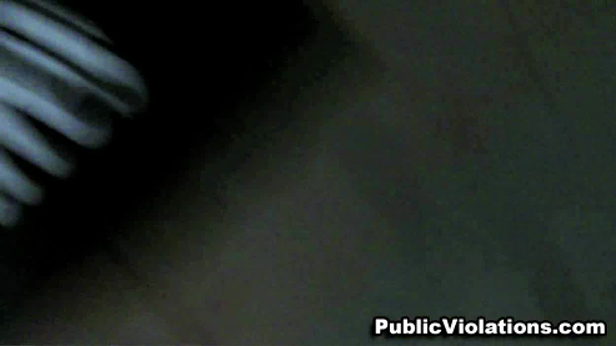 Blonde coquette found on streets giving mouthjob in public
